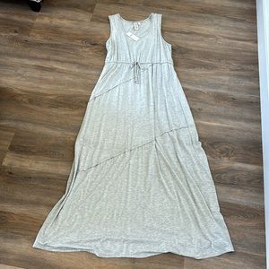 Grey maxi jersey dress